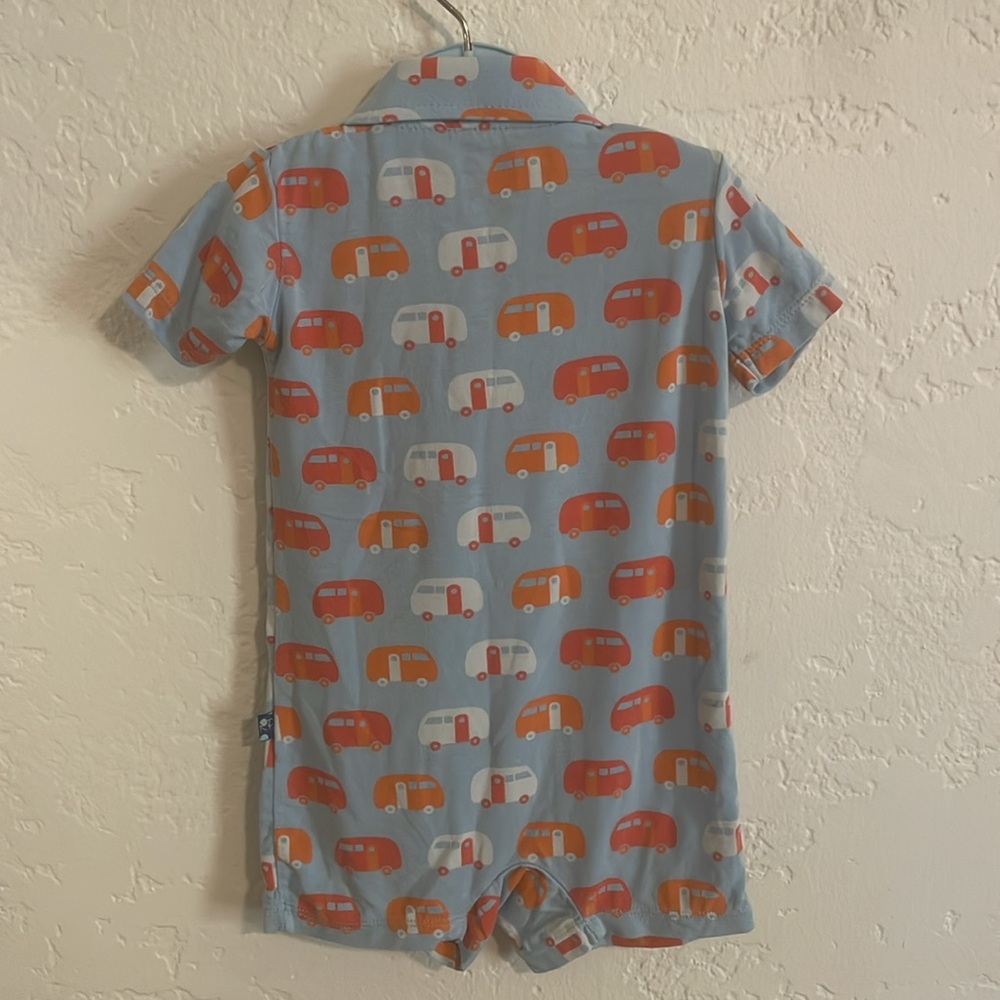 Kickee Pants Shortall Romper (3-6 Months) - Picture 7 of 7